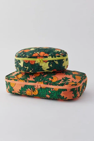Baggu Large Packing Cube Set In Orange Trees, Women's At Urban Outfitters