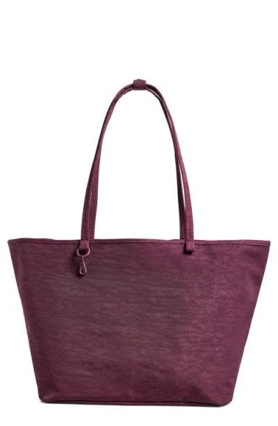 Baggu Large Reversible Recycled Nylon Tote In Wild Plum Mix