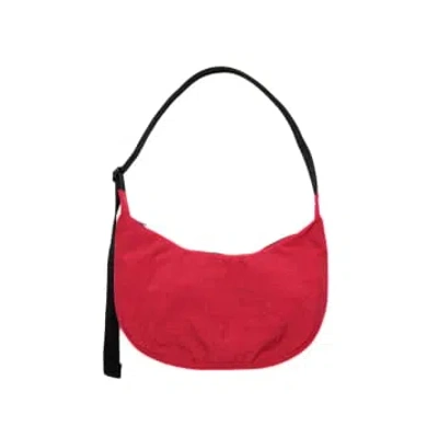 Baggu Medium Nylon Crescent Bag In Red