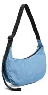 Baggu Medium Nylon Crescent Bag Digital Denim Digital Denim In Cornflower
