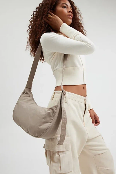 Baggu Medium Nylon Crescent Bag In Dove At Urban Outfitters