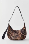 Baggu Medium Nylon Crescent Bag In Photo Forest At Urban Outfitters In Green