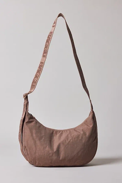 Baggu Medium Nylon Crescent Bag In Toasted Almond, Women's At Urban Outfitters In Brown