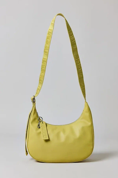 Baggu Medium Recycled Leather Crescent Bag In Straw, Women's At Urban Outfitters