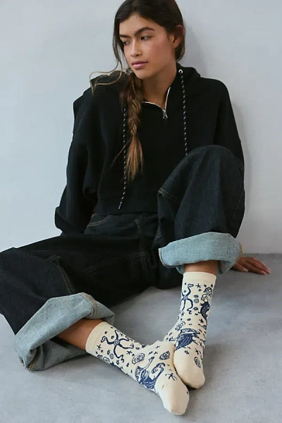 Baggu Mermaid Crew Sock In Mermaid, Women's At Urban Outfitters