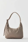 Baggu Mini Nylon Shoulder Bag In Dove, Women's At Urban Outfitters In Grey