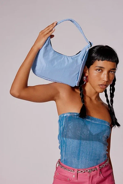 Baggu Mini Nylon Shoulder Bag In Serenity Blue, Women's At Urban Outfitters