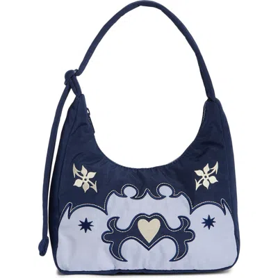 Baggu Mini Nylon Shoulder Bag In Western Appliqu