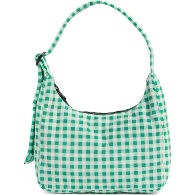Baggu Mini Recycled Nylon Shoulder Bag In Green