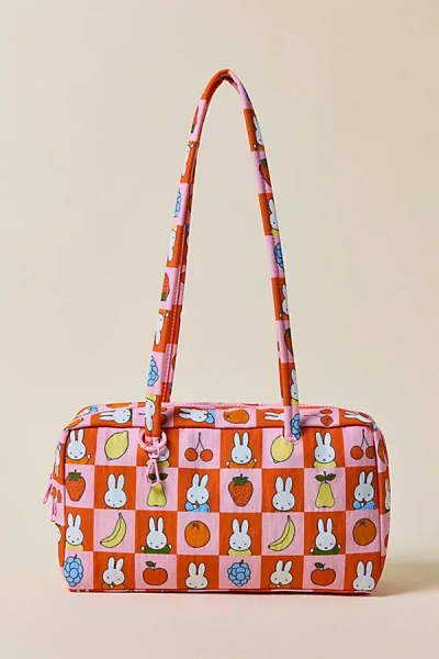 Baggu Nylon Bowler Bag In Checkered Fruit Miffy/uo Exclusive, Women's At Urban Outfitters
