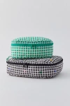 Baggu Packing Cube Set In Gingham, Women's At Urban Outfitters In Green