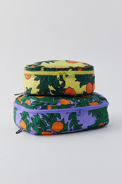 Baggu Packing Cube Set In Orange Trees, Women's At Urban Outfitters In Yellow