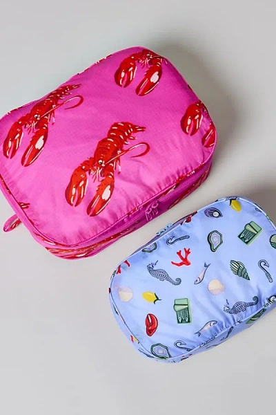 Baggu Packing Cube Set In Sea Creatures, Women's At Urban Outfitters In Blue