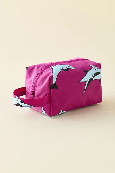 Baggu Patterned Dopp Kit In Dolphins, Women's At Urban Outfitters In Gray