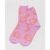 Baggu Peony Happy Crew Socks