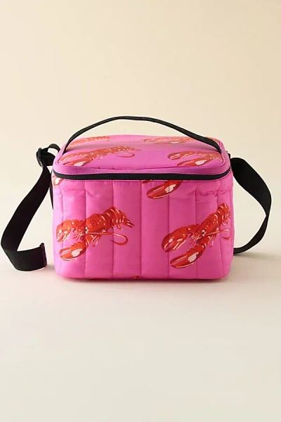 Baggu Puffy Cooler Bag In Pink Lobster At Urban Outfitters