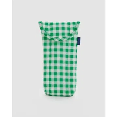 Baggu Puffy Glasses Sleeve In Green