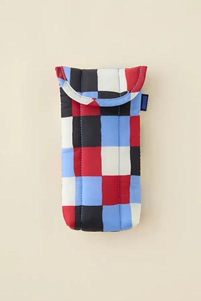 Baggu Puffy Glasses Sleeve In Painted Check, Women's At Urban Outfitters