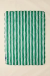 Baggu Puffy Picnic Blanket In Green Painted Stripe At Urban Outfitters