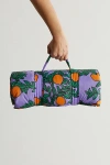 Baggu Puffy Picnic Blanket In Orange Tree Periwinkle At Urban Outfitters In Multi