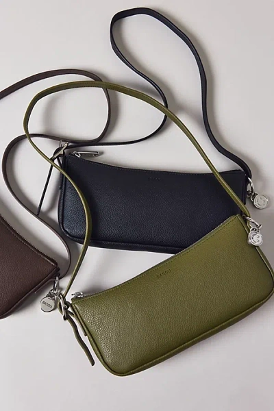 Baggu Recycled Leather Pochette Bag In Loden, Women's At Urban Outfitters In Green