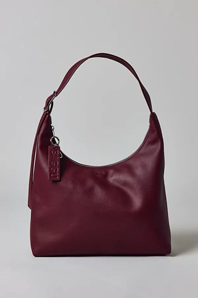 Baggu Recycled Leather Shoulder Bag In Mahogany, Women's At Urban Outfitters In Brown