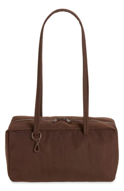 Baggu Recycled Nylon Bowler Bag In Coffee