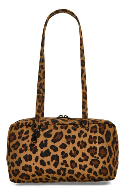 Baggu Recycled Nylon Bowler Bag In Leopard