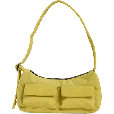Baggu Recycled Nylon Cargo Shoulder Bag In Green
