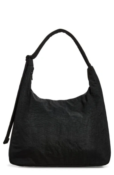 Baggu Recycled Nylon Shoulder Bag In Black