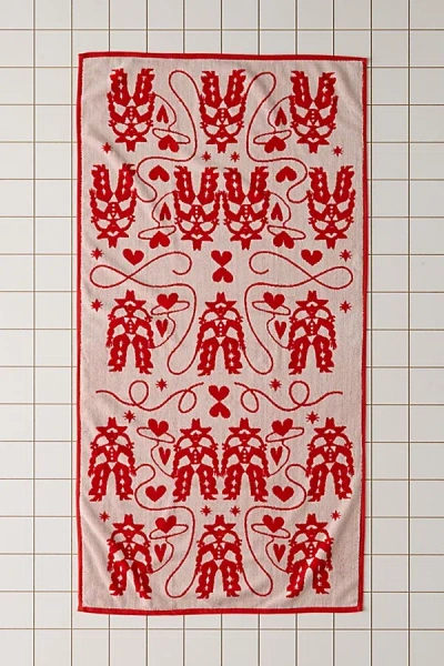 Baggu Reversible Bath Towel In Cowgirl At Urban Outfitters