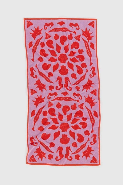 Baggu Reversible Bath Towel In Sea Shells At Urban Outfitters