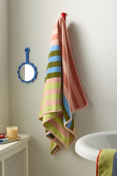 Baggu Reversible Bath Towel In Sherbet Stripe At Urban Outfitters In Multi