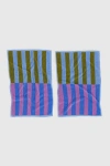 Baggu Reversible Hand Towel Set In Cabana Stripe Mix At Urban Outfitters