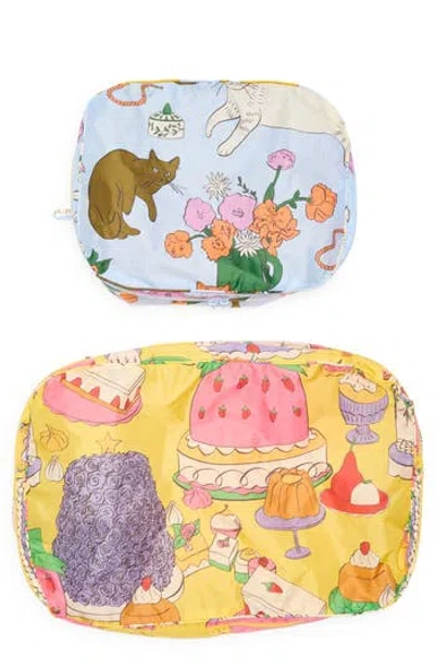 Baggu Set Of 2 Assorted Packing Cubes In Multi