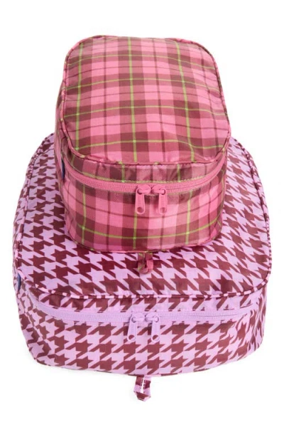 Baggu Set Of 2 Packing Cubes In Check Mix