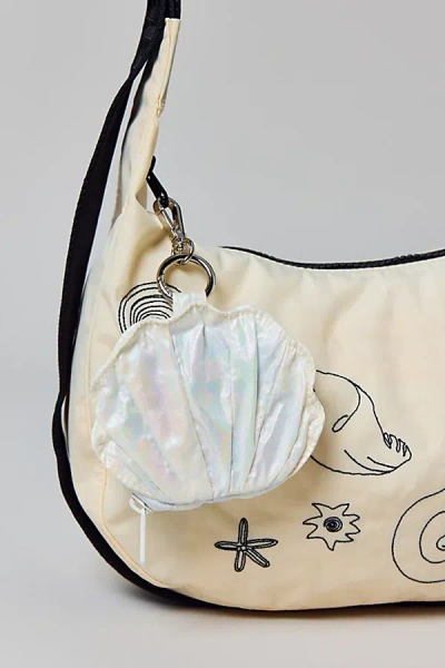 Baggu Shell Nylon Bag Charm In Pearl Metallic At Urban Outfitters