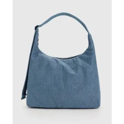 Baggu Shoulder Bag Digital Denim In Blue