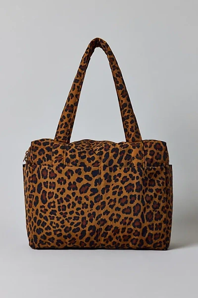 Baggu Small Cloud Carry-on Bag In Leopard, Women's At Urban Outfitters In Animal Print