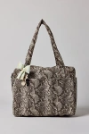 Baggu Small Cloud Carry-on Bag In Snakeskin, Women's At Urban Outfitters In Pattern