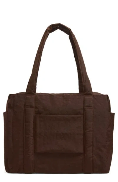 Baggu Small Cloud Carry-on Bag In Coffee