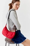 Baggu Small Nylon Crescent Bag In Candy Apple, Women's At Urban Outfitters In Red