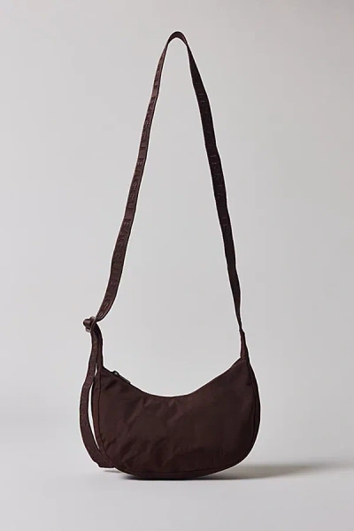 Baggu Small Nylon Crescent Bag In Coffee, Women's At Urban Outfitters In Brown