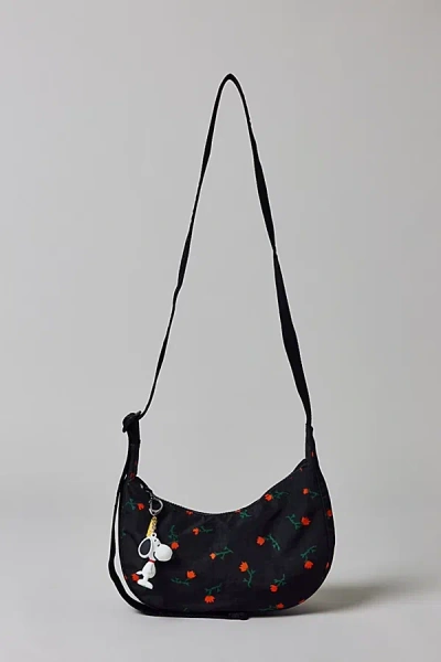Baggu Small Nylon Crescent Bag In Painted Wildflower, Women's At Urban Outfitters