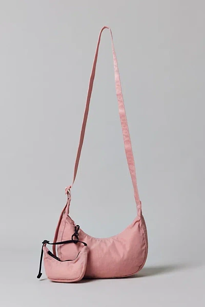 Baggu Small Nylon Crescent Bag In Rose Tan/uo Exclusive, Women's At Urban Outfitters