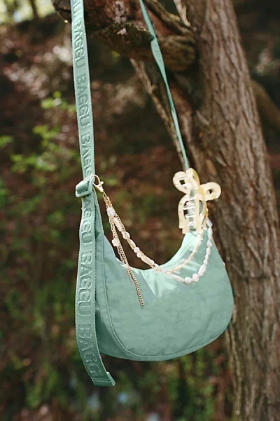 Baggu Small Nylon Crescent Bag In Seafoam, Women's At Urban Outfitters