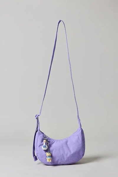 Baggu Small Nylon Crescent Bag In Wisteria, Women's At Urban Outfitters In Purple