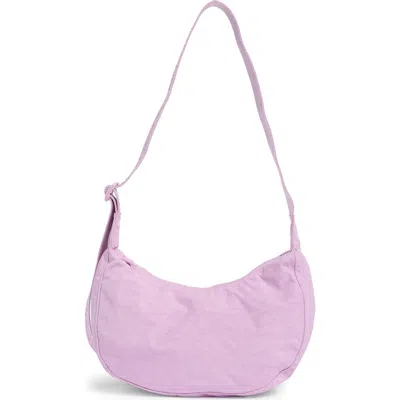 Baggu Small Recycled Nylon Crescent Bag In Pink