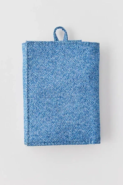 Baggu Snap Wallet In Digital Denim, Women's At Urban Outfitters In Blue