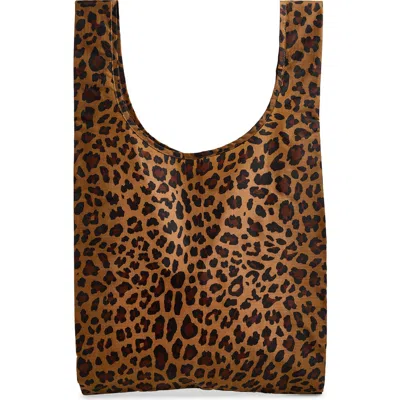Baggu Standard  Recycled Nylon Tote In Leopard